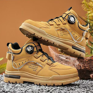 <span class=keywords><strong>Scarpe</strong></span> Sportive Casual per Tutti i Giorni, Nuovo Stile Britannico in Pelle, Stivali Traspiranti per <span class=keywords><strong>Lavoro</strong></span> e Outdoor - Product Image 6