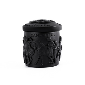 Canderful Scented <b>Candle</b> Black Plaster Cup Cylinder 110g Wedding <b>Gift</b> - Product Image 1