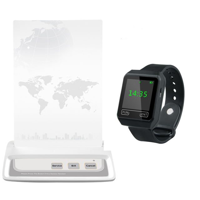Smart Watch Pager Wireless Office Call Bell Calling System