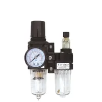 AC serisi alüminyum alaşımlı hava filtresi regülatörü yağlayıcı ünitesi FRL hava hazırlama hava kompresörü filtre regülatörü