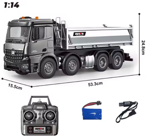 Novo HUINA SJY-1536PRO <span class=keywords><strong>RC</strong></span> Car Alloy All-Scale Heavy-Duty Engenharia Caminhão Basculante Escala 1:14 Veículo de Controle Remoto - Product Image 2