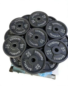 Factory Wholesale, Home <strong>and</strong> Commercial Gyms, Four Rib Paint Covered Cast Iron <strong>Barbell</strong> <strong>and</strong> <strong>Weight</strong> Plate - Product Image 6