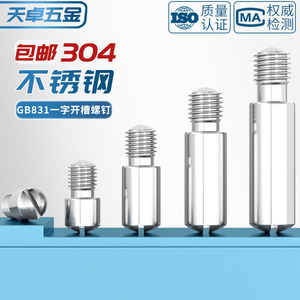 304 Stainless Steel GB831 Slotted Headless Stepped Screw Pin M2 M3 M4 M5 M6 M10 Metric Standard Thread - Product Image 4