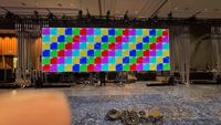 Écran LED de scène pour DJ, location de mur vidéo suspendu, décoration de fond de scène extérieure, 5m x 3m, pour concert