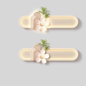3D moderno ed elegante casa fresca arte parete Design materiale arenaria bottiglia di coltura dell'<span class=keywords><strong>acqua</strong></span> <span class=keywords><strong>verde</strong></span> fiore fiore LED decorazione <span class=keywords><strong>pittura</strong></span> - Product Image 4