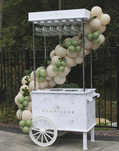 2024 Chine usine PVC <span class=keywords><strong>pas</strong></span> <span class=keywords><strong>cher</strong></span> Champagne chariot populaire bonbons affichage barre mariage Champagne chariot pour événements - Product Image 1