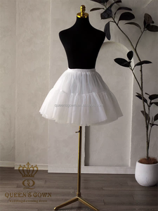 QUEENSGOWN <span class=keywords><strong>Jupon</strong></span> miniature 100% polyester sans armature en <span class=keywords><strong>tulle</strong></span> moelleux <span class=keywords><strong>blanc</strong></span> 45cm - Product Image 2