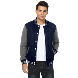 New Fashion Premium Quality <b>Men</b> Varsity Jacket Custom Design Solid Colors Lightweight <b>Men</b> Varsity Jackets - Product Image 1