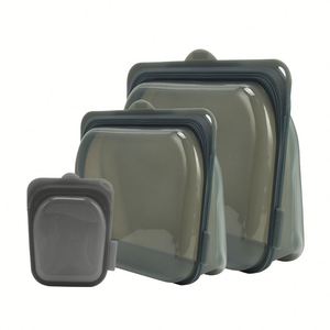 Reusable Silicone Food Storage Bags Leakproof Container Eco Friendly Freezer Safe Kitchen Organization for Snack Lunch - Product Image 1
