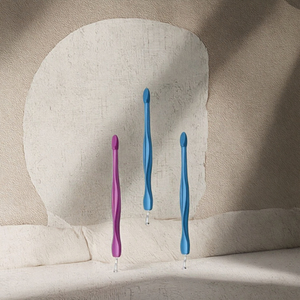 Pousse-cuticules réutilisable double extrémité avec fourchette et curette en plastique, design simple, outil de nail art, grattoir à cuticules pour manucure et exfoliation - Product Image 3