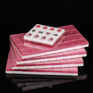 Juego de Mahjong Chino Portátil de Lujo, Fichas Acrílicas de Alto Brillo, Estuche de Aluminio Resistente, Juego de Mesa Familiar para el Hogar - Product Image 2