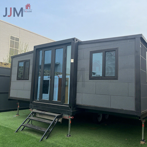 Casa Contenedor Expandible JJM de 20 pies sobre Ruedas - Villa Moderna y Uso Hotelero, Casa Modular Prefabricada con Certificación CE y Garantía de Más de 5 Años - Product Image 1