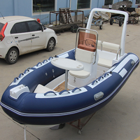 Bateau pneumatique pliable à coque en fibre de verre, design stable, en PVC 1,2 mm, bateau semi-rigide sportif pour la pêche en mer et en lac, Hypalon, pour plongeurs