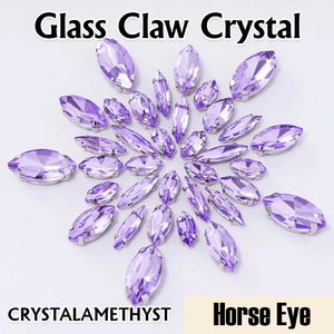 도매 50pcs 믹스 사이즈 유리 크리스탈 Navette 모양 바느질 모조 다이아몬드 플랫 백 클로 바느질 돌 DIY 의류 만들기 - Product Image 5