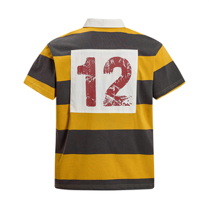 Manufacturer Wholesale Customize Rugby Style Striped Contrasting Vintage Texture Casual <strong>Sports</strong> Men's Short Sleeved <strong>Polo</strong> Shirts - Product Image 2