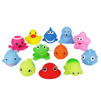Baleine bleue Squirters jouet de bain en caoutchouc Squirt Water Soft Squeeze Whale Spray Water Baignoire Douche Jouets