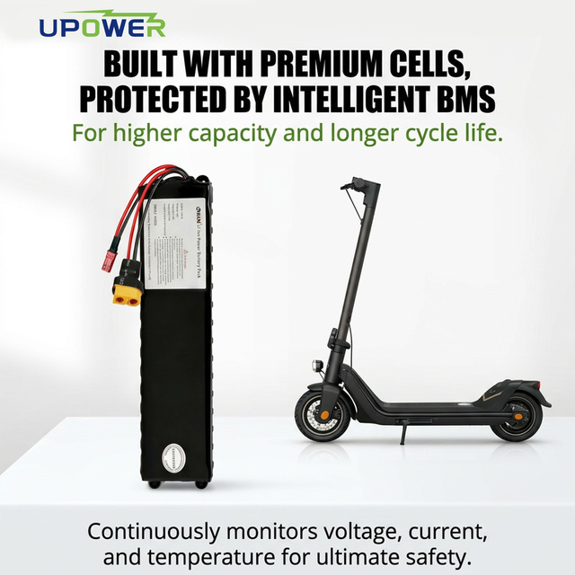 ULi Rechargeable 36V 7.5Ah Lithium Ion Electric Scooter Battery Removable Replacement for E-Bike E Scooter Accept Customized