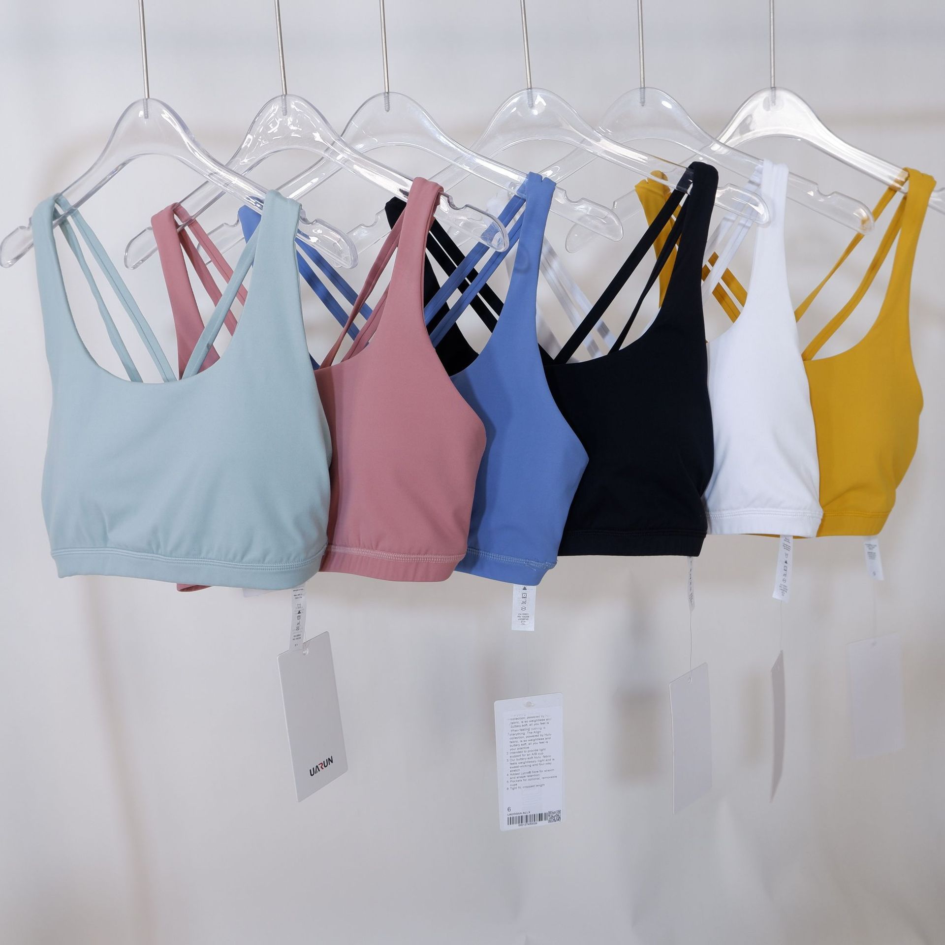 Lightweight Cross-Back Strappy Sports Bra for Active Training Yoga Fitness Run Plus Size Gym Suspenders Soft Breathable Sports