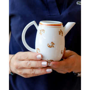 Juego de Té Richard Ginori en Forma de Nube para Seis Personas, Vajilla Decorada con Iris - Product Image 1