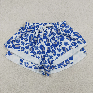 Shorts d'été décontractés pour petites filles, motif léopard, collection Maman et moi, vente en gros, pour l'entraînement et le sport - Product Image 4