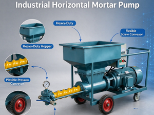 Bomba de Mortero Horizontal KY de 7.5KW, Máquina de Inyección de Alta Presión para Construcción - Product Image 1