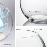 Taovk & B — bol rond transparent en fibre de verre, vente en gros, chinois, bon marché, boule d'aquarium, bourgeon de terrarium