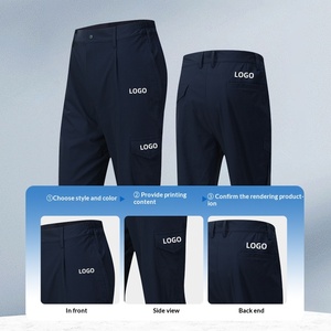 Pantalon de travail d'été pour homme en polyester, fin, respirant, protection du travail, uniforme de <span class=keywords><strong>barman</strong></span>, personnalisation - Product Image 4