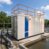 Station d'épuration des eaux usées MBR intégrée en conteneur mobile 15 m³/jour pour système de traitement des eaux de pluie