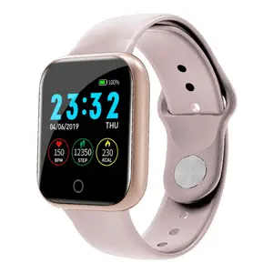 Wholesale hua wei smart watch-drop shipping New Sports Pedometer Heart Rate Blood Pressure Men and Women I5 Smart watch For Hua wei iPhone Phone