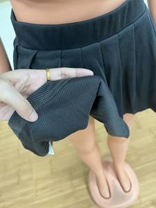 Set estivi da donna Set gonna 2 pezzi per Party Club abiti con cerniera Top Coat Mini gonna a pieghe Patchwork vestiti da donna - Product Image 4