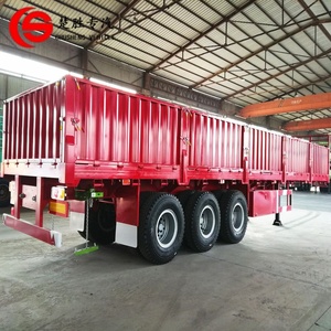 Semi-<span class=keywords><strong>remorque</strong></span> à <span class=keywords><strong>ridelles</strong></span> latérales 3 essieux 40 tonnes 12,5 m à prix d'usine <span class=keywords><strong>pour</strong></span> le transport logistique - Product Image 3