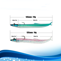 Bionic – leurre de pêche à la mer en Silicone, appât de pêche au bar, crochet, tête de plomb, Black crazy Minnow, jig, corps souple, 19g/29g