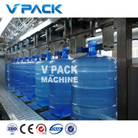Machine de remplissage d'eau automatique pour fûts de 5 gallons (20 litres), machine de remplissage d'eau pure en bouteilles en plastique PET