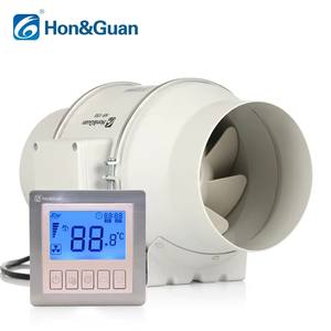 Ventilateur de conduit en ligne sur mesure de 4 pouces, 220~240V, à grand débit d'air, <span class=keywords><strong>prix</strong></span> d'usine, avec panneau de commande, ventilateur d'extraction - Product Image 1
