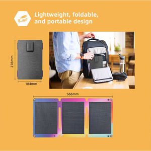 Panel Solar Monocristalino Portátil Personalizable de Alta Calidad, Plegable, 23W, 22% de Eficiencia, Carga Rápida USB TIPO-C para Teléfono - Product Image 6
