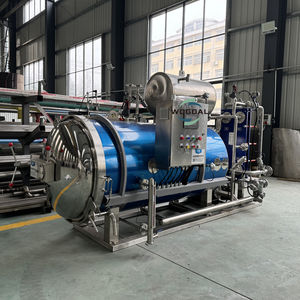 Sterilizzatore ad alta pressione a vapore automatico orizzontale <span class=keywords><strong>Autoclave</strong></span> sterilizzatore per cibo e carne con doppia porta - Product Image 4