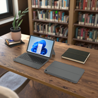 Tablette éducative Amdox 12 pouces Windows 11 Intel 8 Go 256 Go 2-en-1 avec clavier pour l'apprentissage des enfants