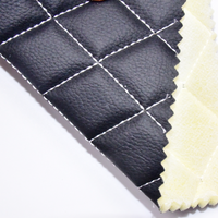 Cuir de voiture floqué imperméable personnalisé 1.2mm cuir synthétique artificiel en PVC pour revêtement de siège de voiture
