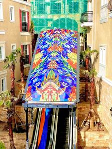 Diseño de patrón personalizado Paneles de hoja de vidrieras Pantalla de seda Decoración impresa digital Vidrio templado laminado de seguridad para techo - Product Image 2