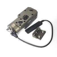Pointeur laser Sotac CQBL-1 en métal noir/marron, indicateur de visée IR, interrupteur à distance haute pression, déclenchement rapide, chasse tactique