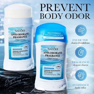 Desodorante herbal unisex Sadoer en barra, aroma refrescante, fácil absorción, fragancia duradera, bálsamo desodorante corporal antiolor. - Product Image 3