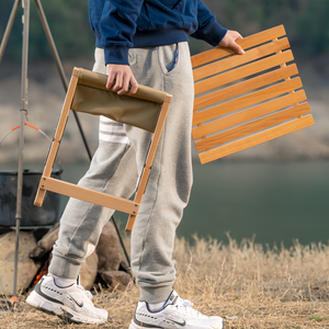 <span class=keywords><strong>Silla</strong></span> Plegable de Madera Ligera y Portátil - Diseño Moderno, <span class=keywords><strong>Silla</strong></span> Plegable para <span class=keywords><strong>Playa</strong></span> y Pesca, para Uso en Exteriores - Product Image 5