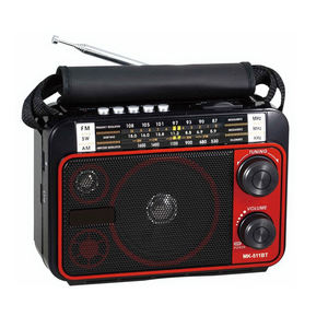 Radio Portátil MK-511 BT con Doble Altavoz, Alta Potencia, Multibanda, Sintonización de Alta Calidad, Multifunción, Tipo Tarjeta, Unidad USB - Product Image 1