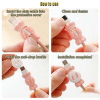 Protection de câble de chargeur de téléphone en silicone de haute qualité, service de découpe, anti-casse, résistant à la chaleur, antidérapant, personnalisé, vente en gros