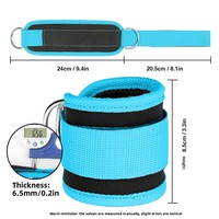 Sangle de cheville en néoprène MKAS pour entraînement fitness avec boucle