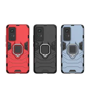 TPU Mobile Cover Roboter Iring Fall Selfie Ring Telefon Fall Schutz Hard PC 2 in 1 5G für Xiaomi Mi 12 Fall MI 12 Pro 12 Ultra