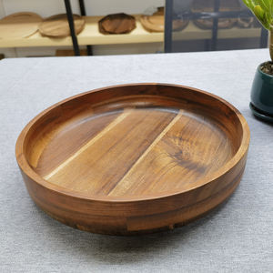 Anpassbare nachhaltige Akazien holz Rühr schüsseln Salat Kokosnuss löffel <span class=keywords><strong>Set</strong></span> Natur Holz Servier schale für Party Food Service Tools - Product Image 6