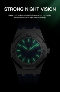 Montre mécanique de marque, cadran en cristal de luxe, boîtier en acier inoxydable, édition limitée, <span class=keywords><strong>calendrier</strong></span>, mouvement automatique 8215, 5 BAR étanche - Product Image 4
