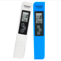 Nouveau testeur numérique 3-en-1 de la qualité de l'eau, mètre TDS EC 0-9990ppm, multifonctionnel, mesure de la pureté de l'eau et de la température, en plastique