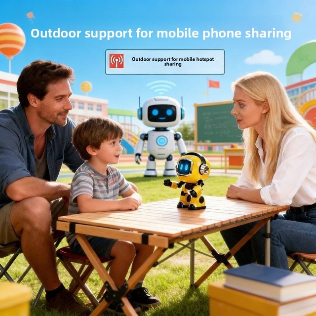 AI Doubao Interactive Kids Doll Toy Robot Singing Function Early Education Boys Intelligent Educational Toy Infants Young